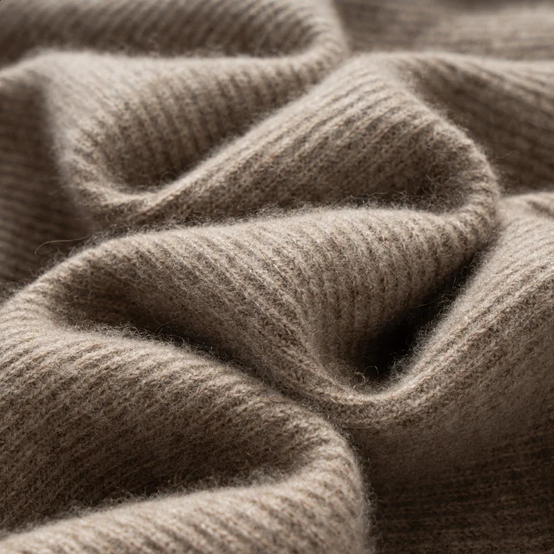 100 cashmere mens winter thick round neck knitted sweater lightweight and ious pullover very suitable for business leisure 240821