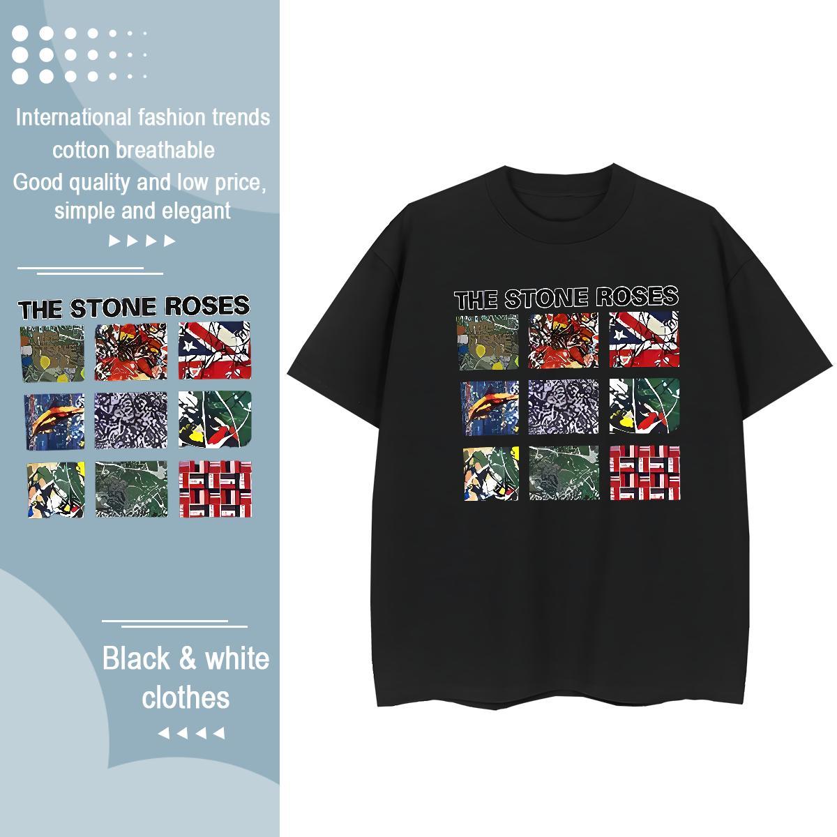 Free Shipping Womens Tshirts 230g 100% Cotton icon Hip Hop Street T-Shirts Breathable Crew Neck Custom Printing Top Shirts