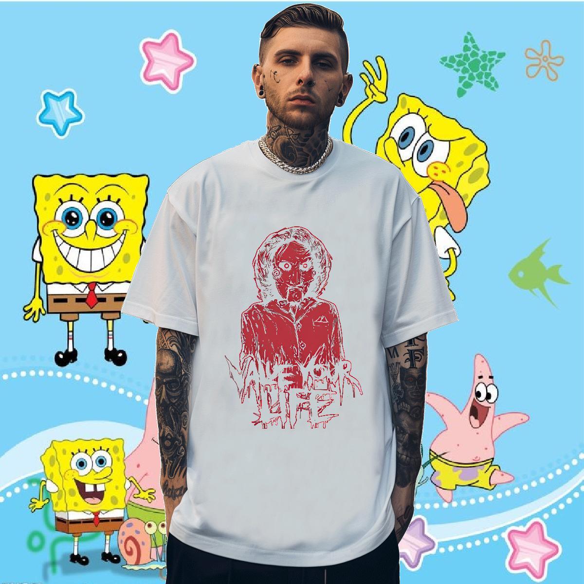 2024 Designer skull Men Clothes T-Shirt 230g Cotton Men T Shirts Custom Cartoon Street wear Hip Hop O Neck Short Sleeves High Quality Top Tees