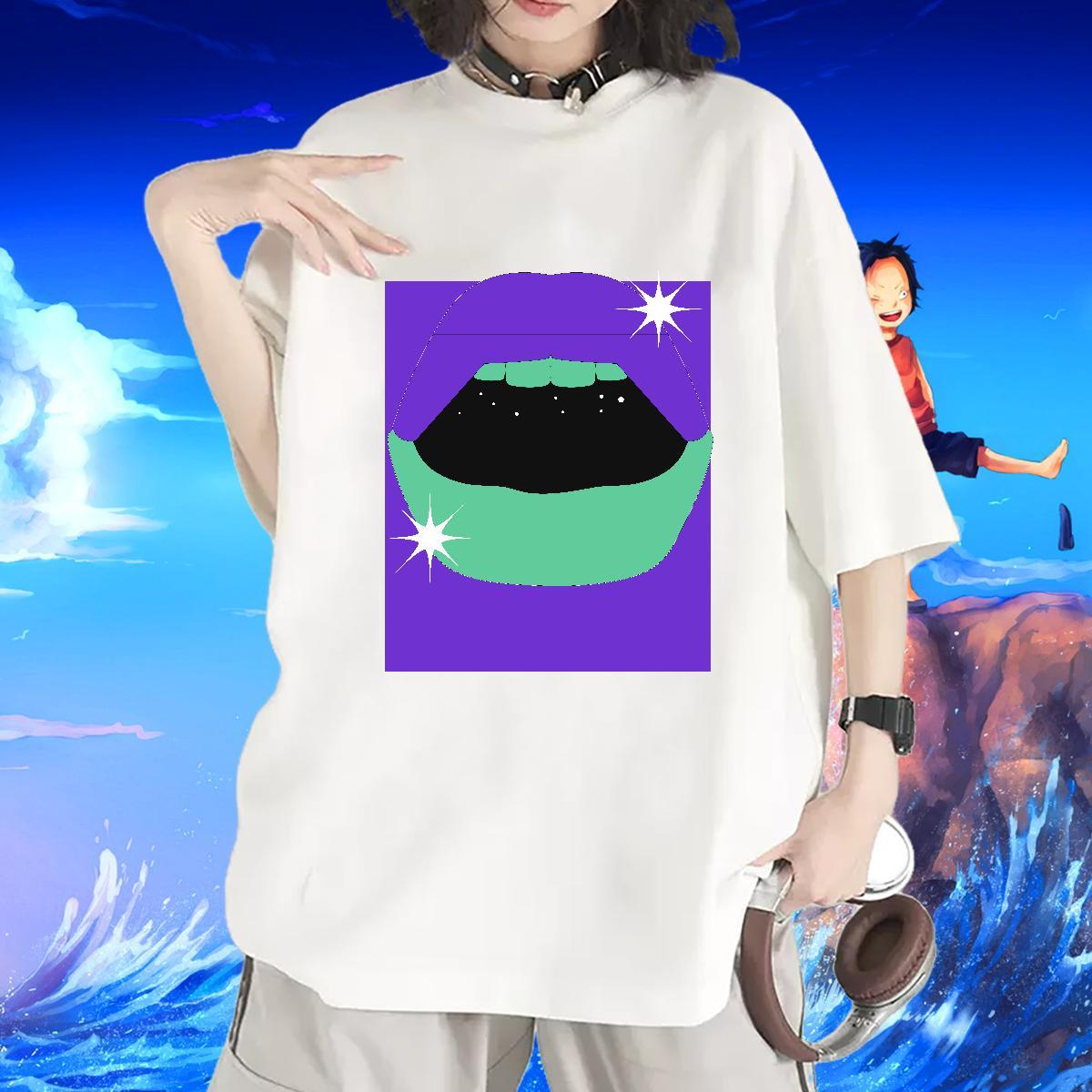 Nice Lady T shirt 230g Cotton universe Spring Summer Women T Shirts Crew Neck Breathable Custom Printed Tops Shirt