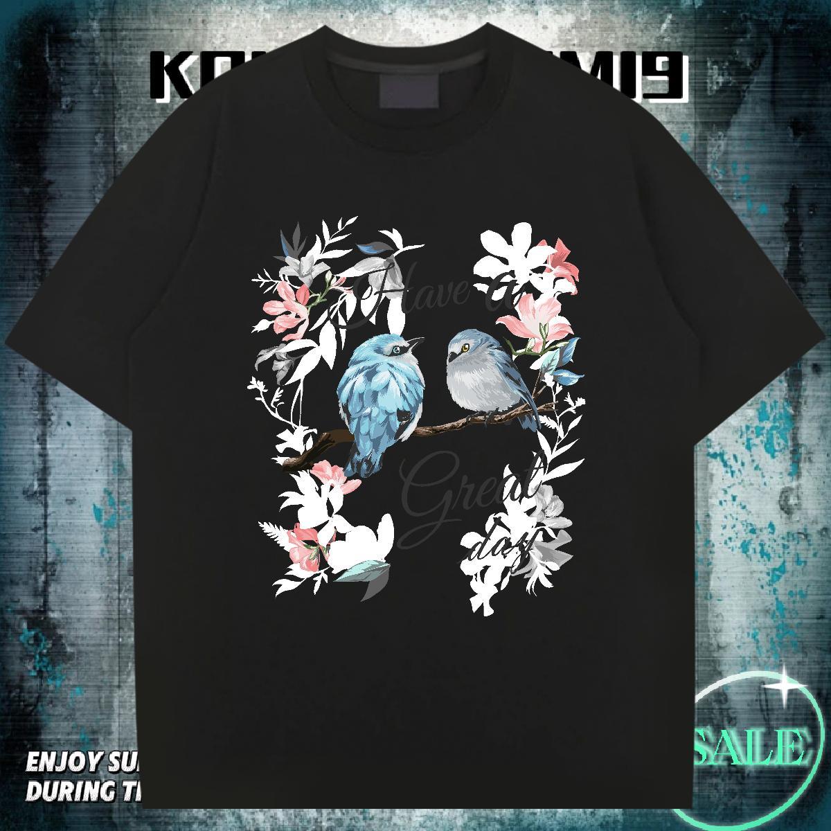 Wholesale T-Shirts for Men 100% Cotton 230g letter Daily Outfit White Plus Size Breathable Soft Tshirts DIY Tee Shirt