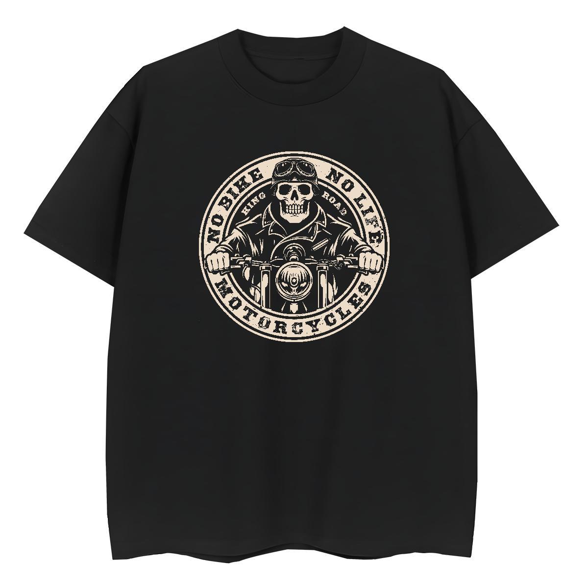 Designer T-Shirts 100% Cotton 230g Comfortable Spring Summer skull Unisex Tshirts Female DIY Anime Printed Polos