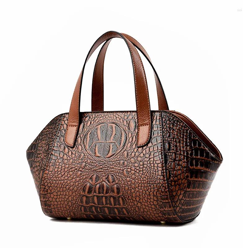 Evening New Bags Fashion Alligator Handbag Women Designer High Quality Leather Crossbody Bag Elegant Shoulder Female Large Capacity Tote