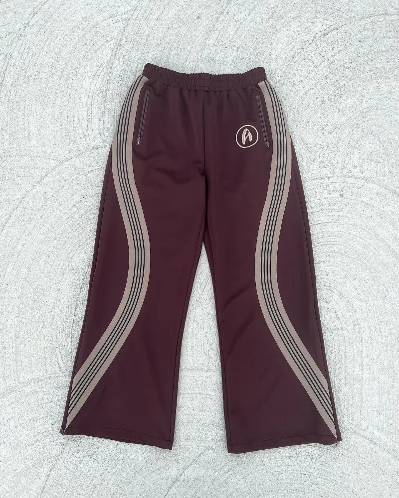 High street hip-hop side stripe stitching n straight pants for women y2k clothing 2000s casual niche simple sweatpants 240821