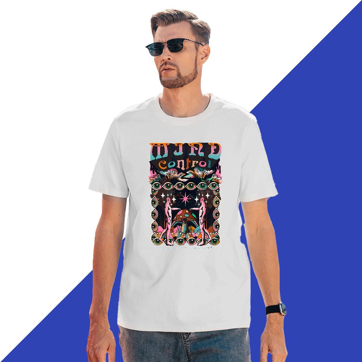 Brand Beach Tshirt for Man Woman eyes Round Neck Short Sleeve 100% Cotton 230g Mens T Shirts Designer Cartoon Print Tees Shirts