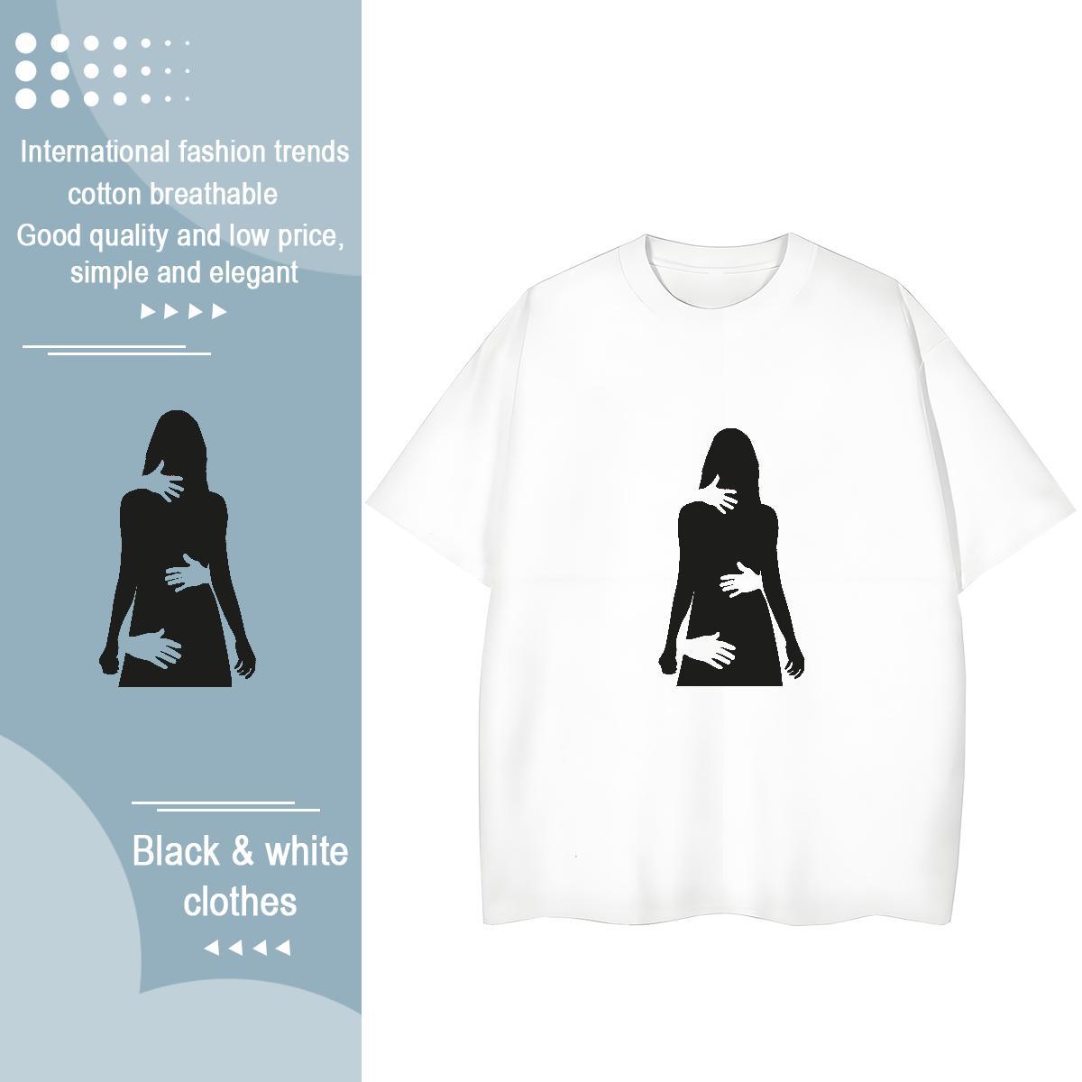 High quality Unisex Tshirts 100% Cotton 230g icon Home Outdoor Women T Shirts Breathable Soft Custom Printed Wear