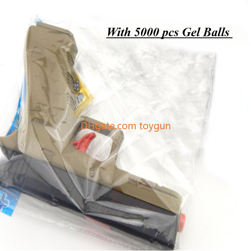 G17 Gel Ball Manual Toy Gun Pistol With Water Bullets Plastic Safe for Kids Adults Outdoor Game Look Real Toy Gun Model Birthday For Kids