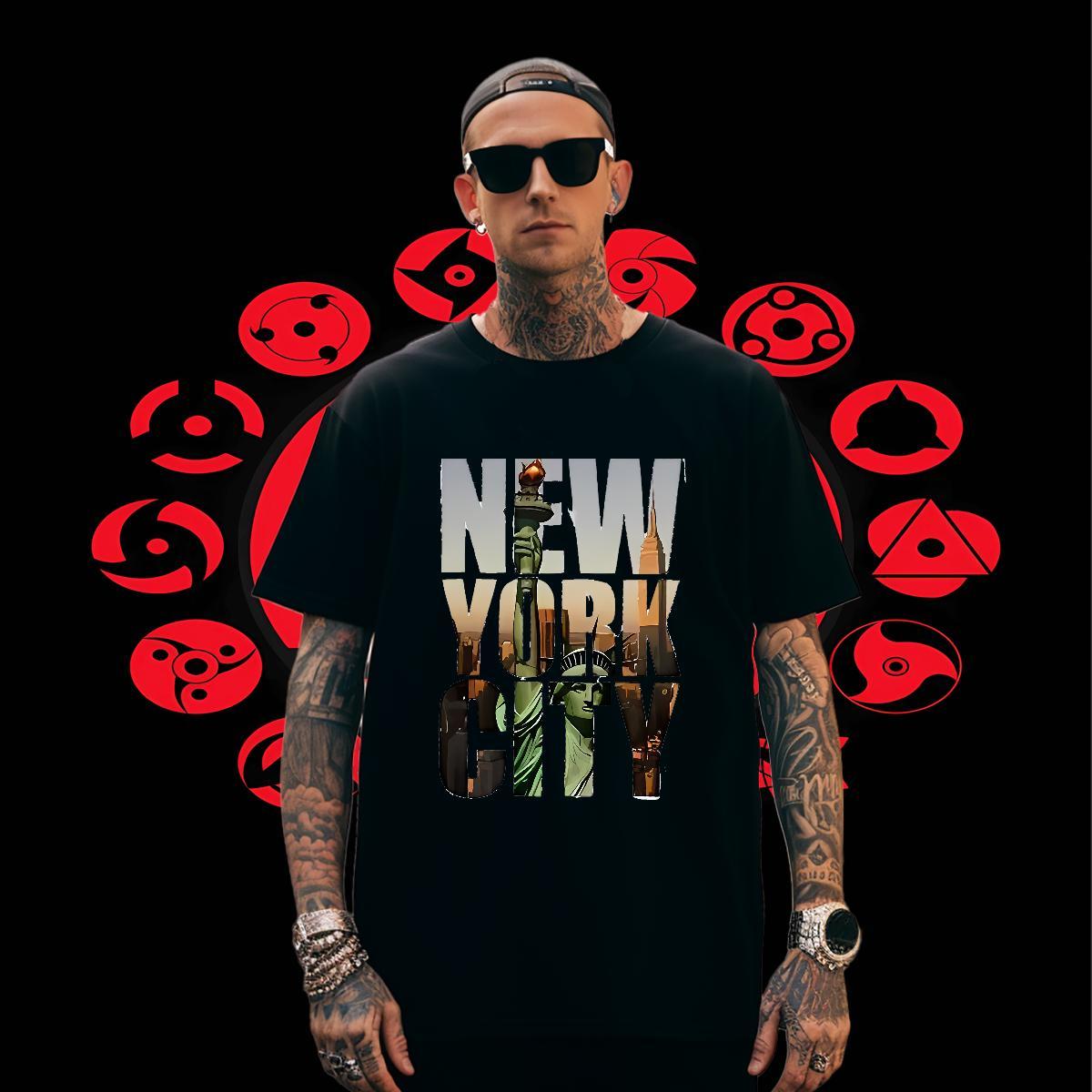 Designer Tshirt for Man Woman Hip Hop Street 100% Cotton 230g Customized Print Pure Cotton New York T-Shirts for Men Free Shipping Tees