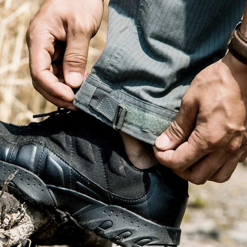 highquality waterproof cargo pants solid sports Trouser outdoor straight mens tactical 240821