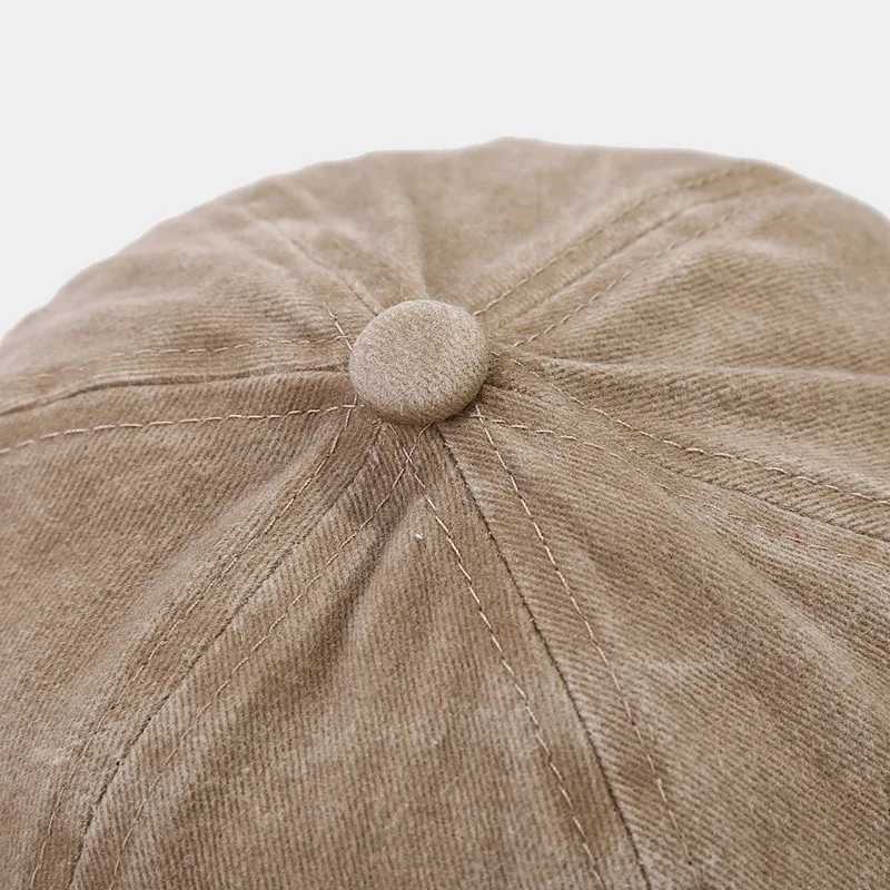 Washed Docker Beanie Brushless Hat Adhesive Free Solid Color Retro Retro Street Style Spring and Autumn Outdoor Gorilla 2024 W240821