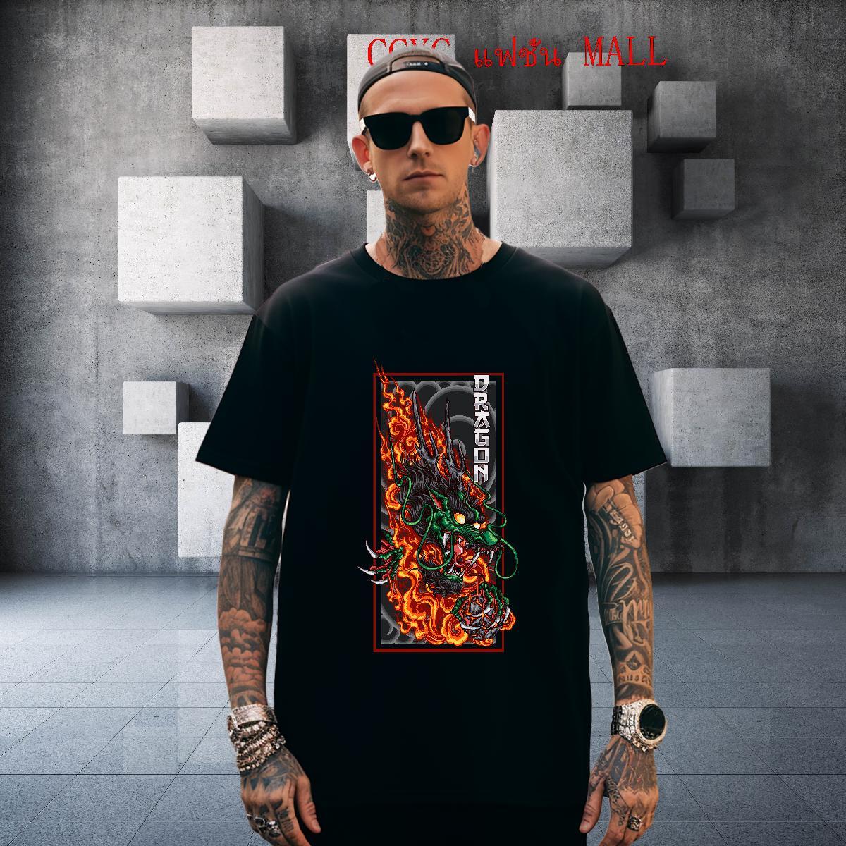 TOP Quality fire Men T Shirts Casual Beach Men Clothes T-Shirt 230g 100% Cotton Brand Breathable Soft Plus Size Custom Top Tees