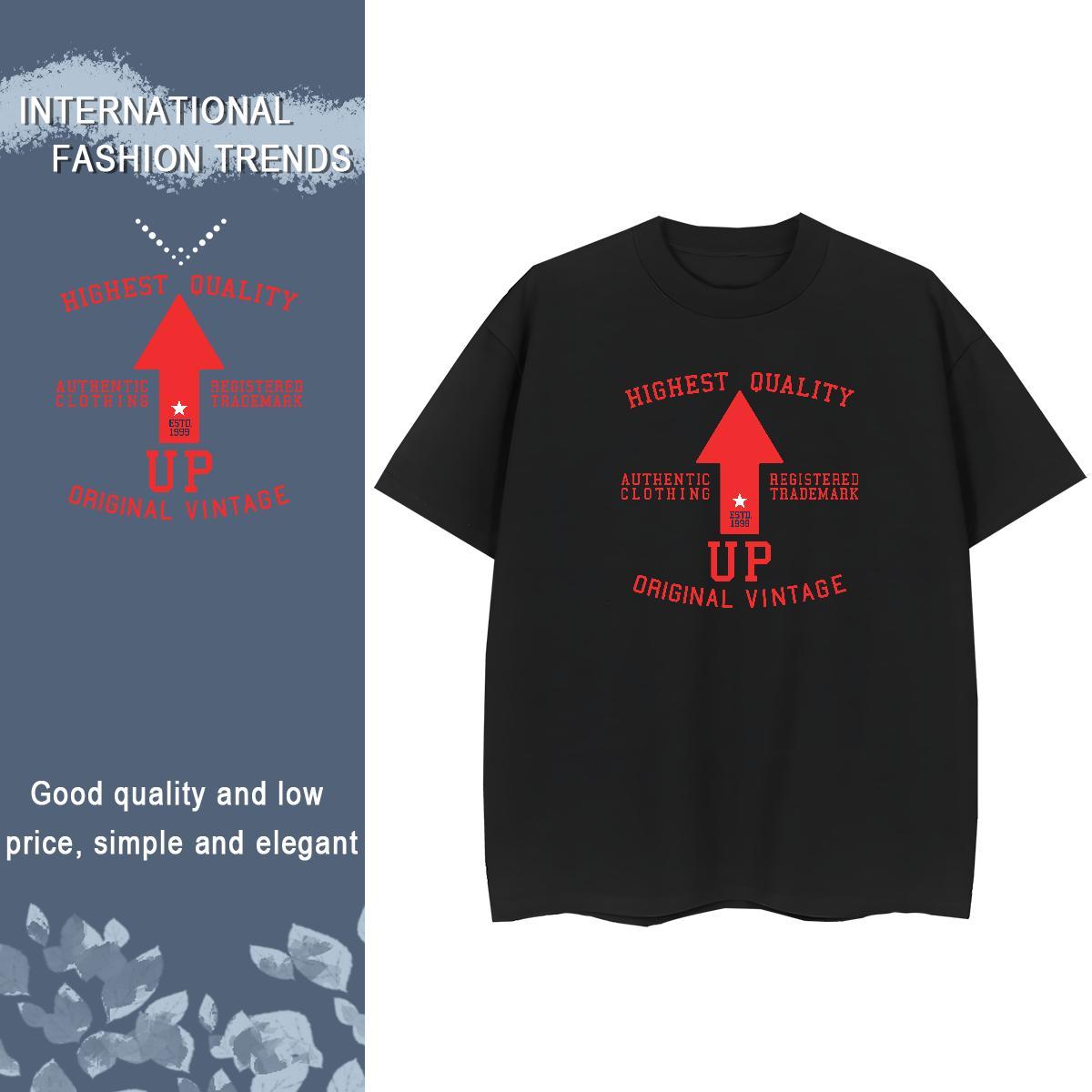 Soft Unisex Tshirts 230g Cotton letter Spring Summer T Shirts Women Crew Neck Cartoon Printing L-4XL Tops Tees