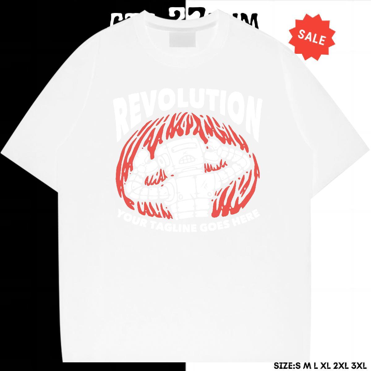Wholesale Mens Tshirts Sports Casual 100% Cotton 230g Plus Size Cartoon O Neck Short Sleeves robot Mens T Shirts Casual New Tees Shirts