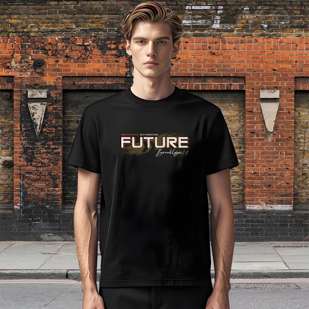 Cool Design Mens Tshirts Spring Summer 230g Pure Cotton Anime Short Sleeve O-Neck future T-Shirts Fashion Tops Shirt