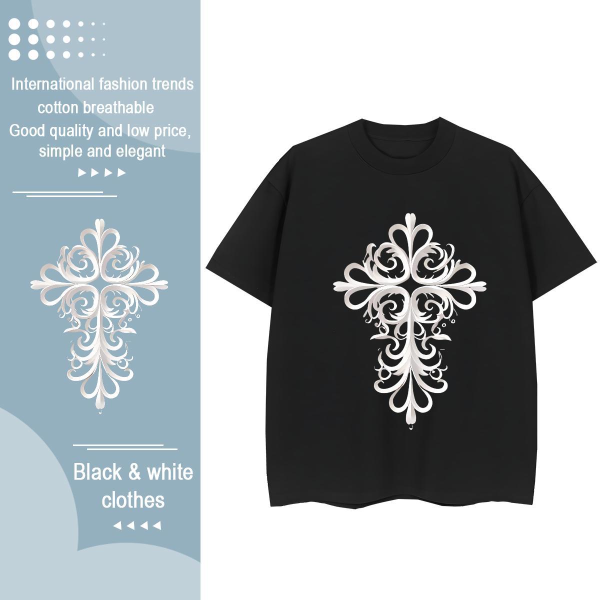 Nice Lady T shirt 230g Cotton letter Sports Casual T Shirts Women Breathable Short Sleeve Plus Size Cartoon Tops Shirt