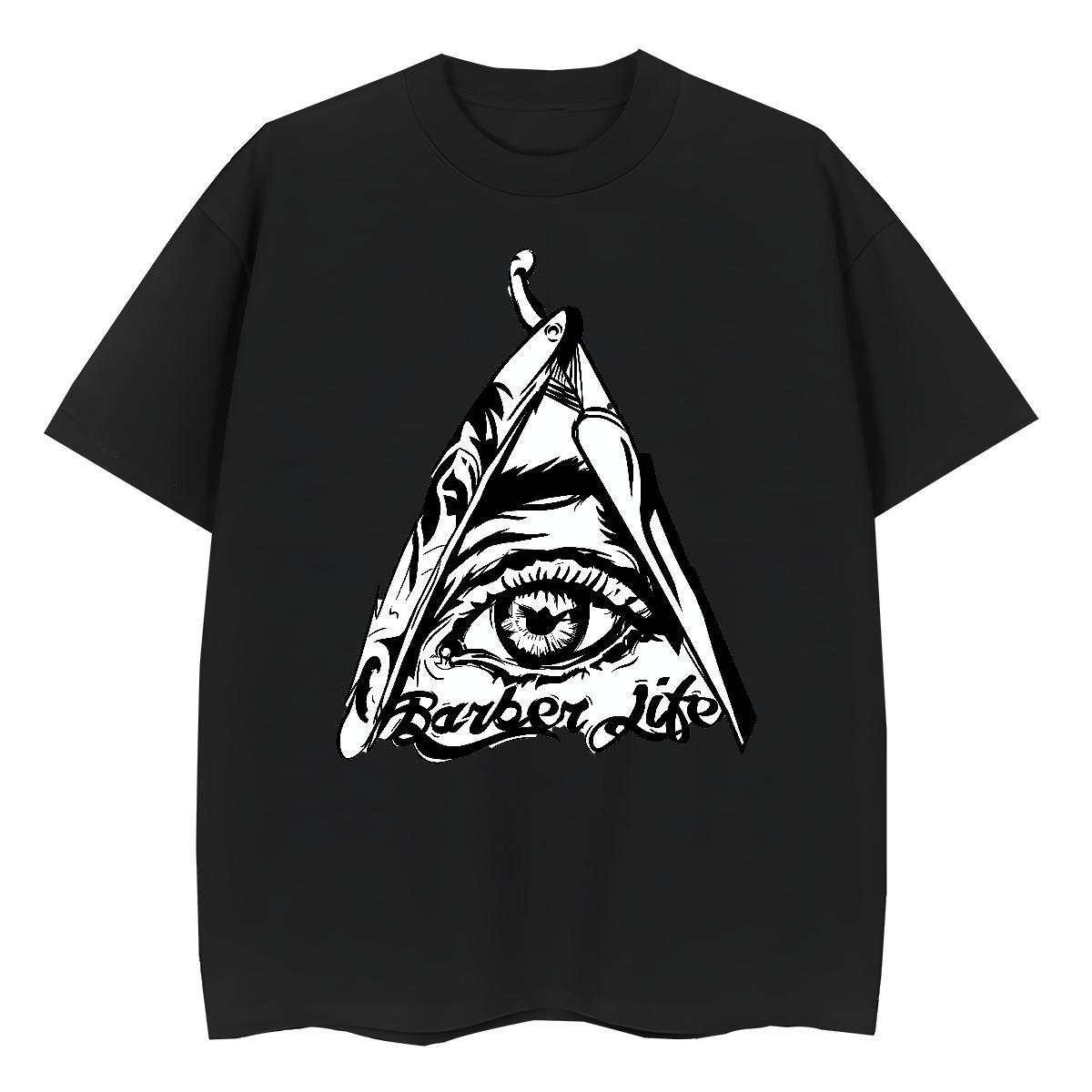 Casual New Womens T Shirts 230g 100% Cotton Short Sleeve O-Neck Sport eye of the devil Lady T shirt Designer Nice Floral Print Tops Tees