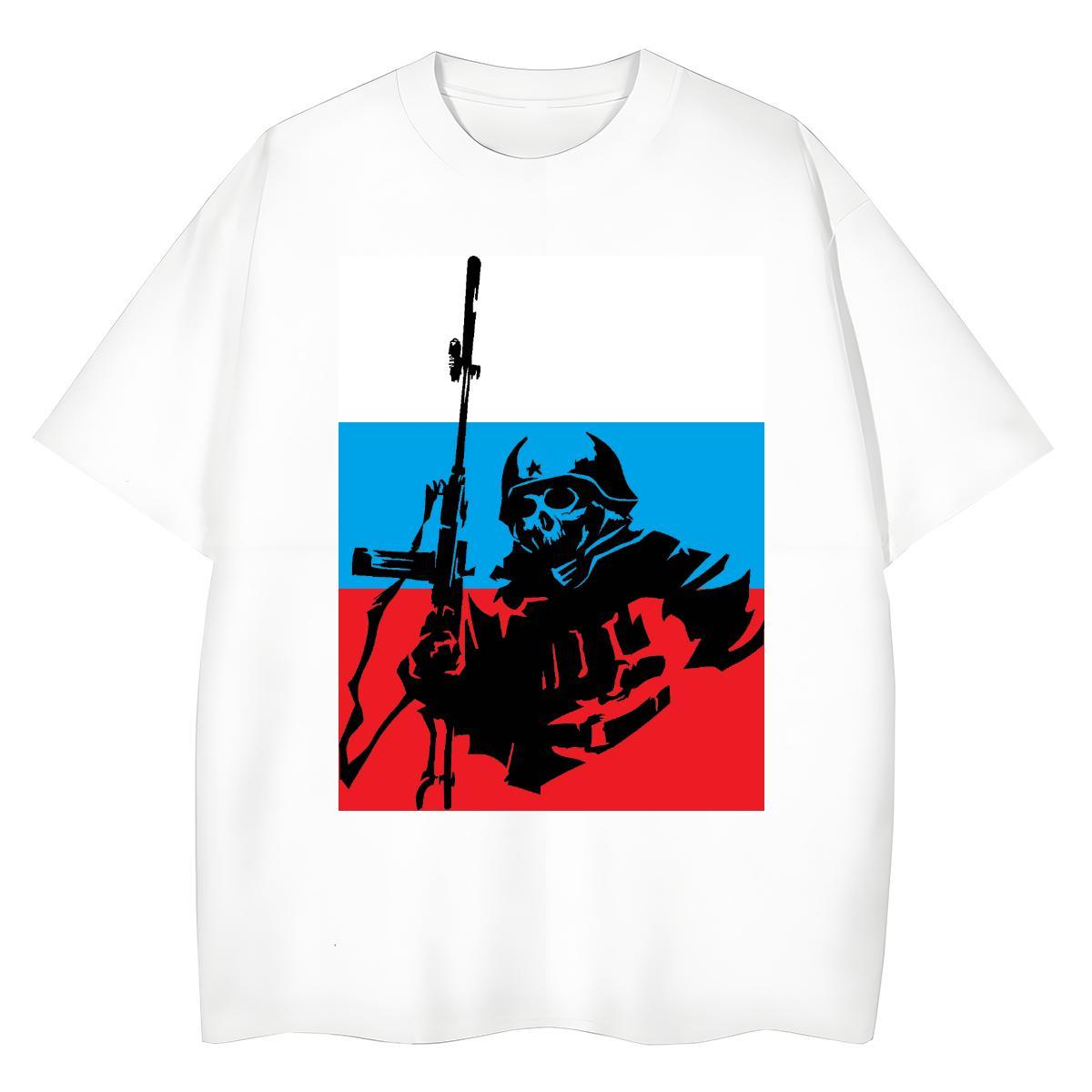 2024 Women T Shirts 230g 100% Cotton Comfortable Hip Hop Street skull Unisex Tshirts Loose fit DIY Anime Printed Clothings