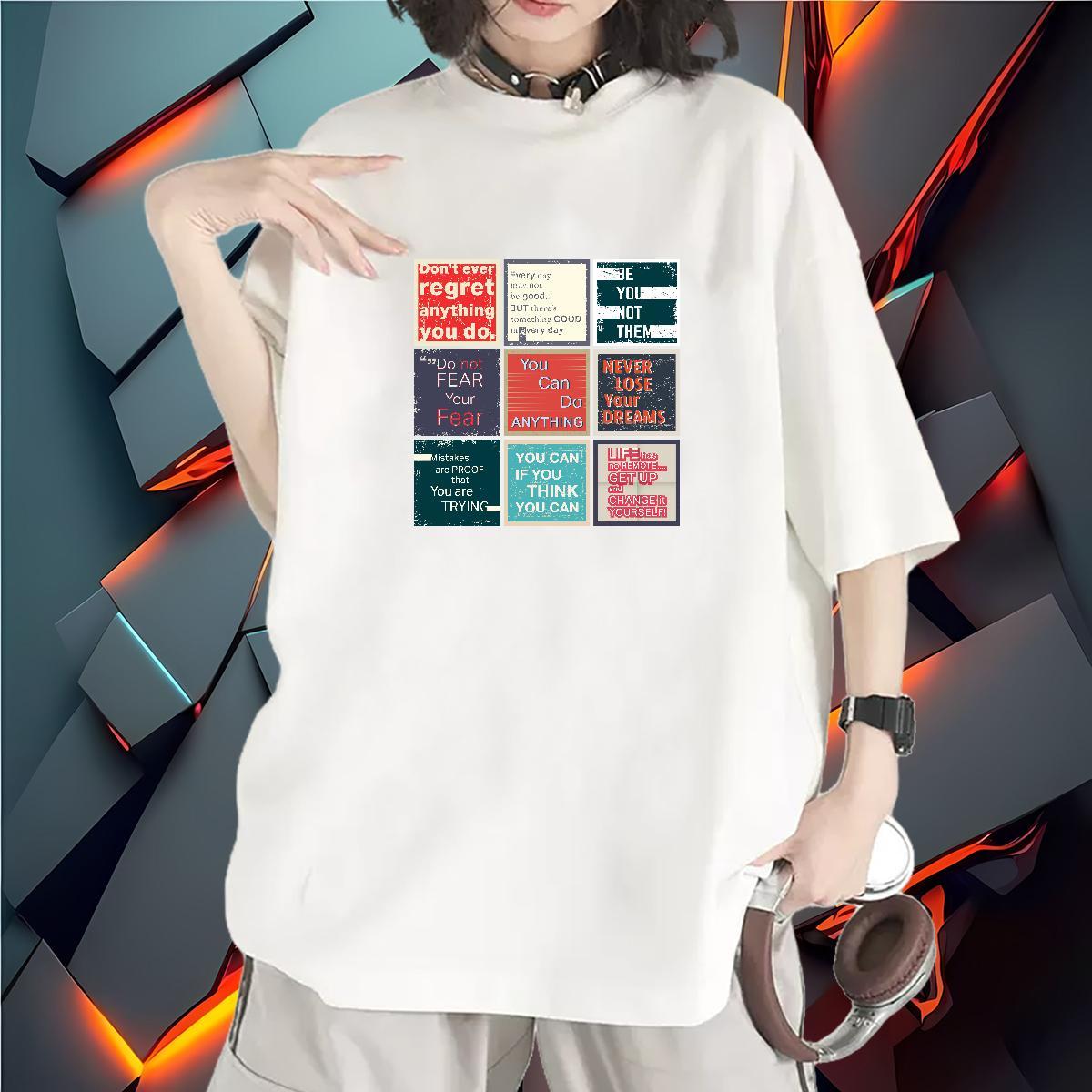 Designer Nice Unisex Tshirts 230g Cotton letter High Street Hip Hop T-Shirts for Women Breathable Short Sleeve Anime Print Clothings