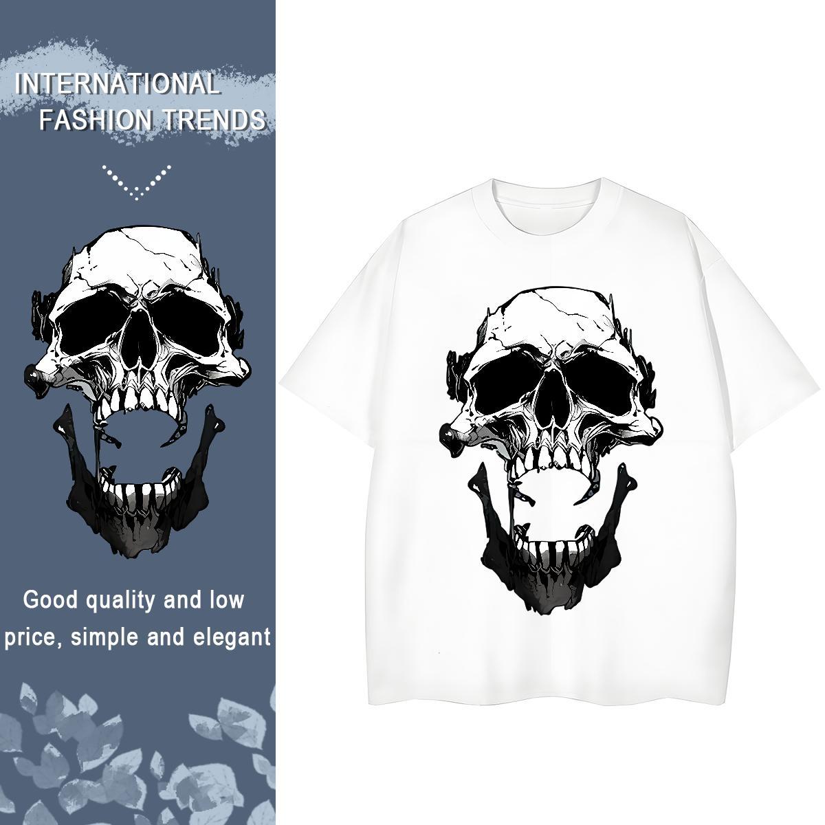 2024 Casual Women T Shirts 230g Cotton Short sleeve Soft Casual Sport monster Couples T Shirts Brand Oversized Polos