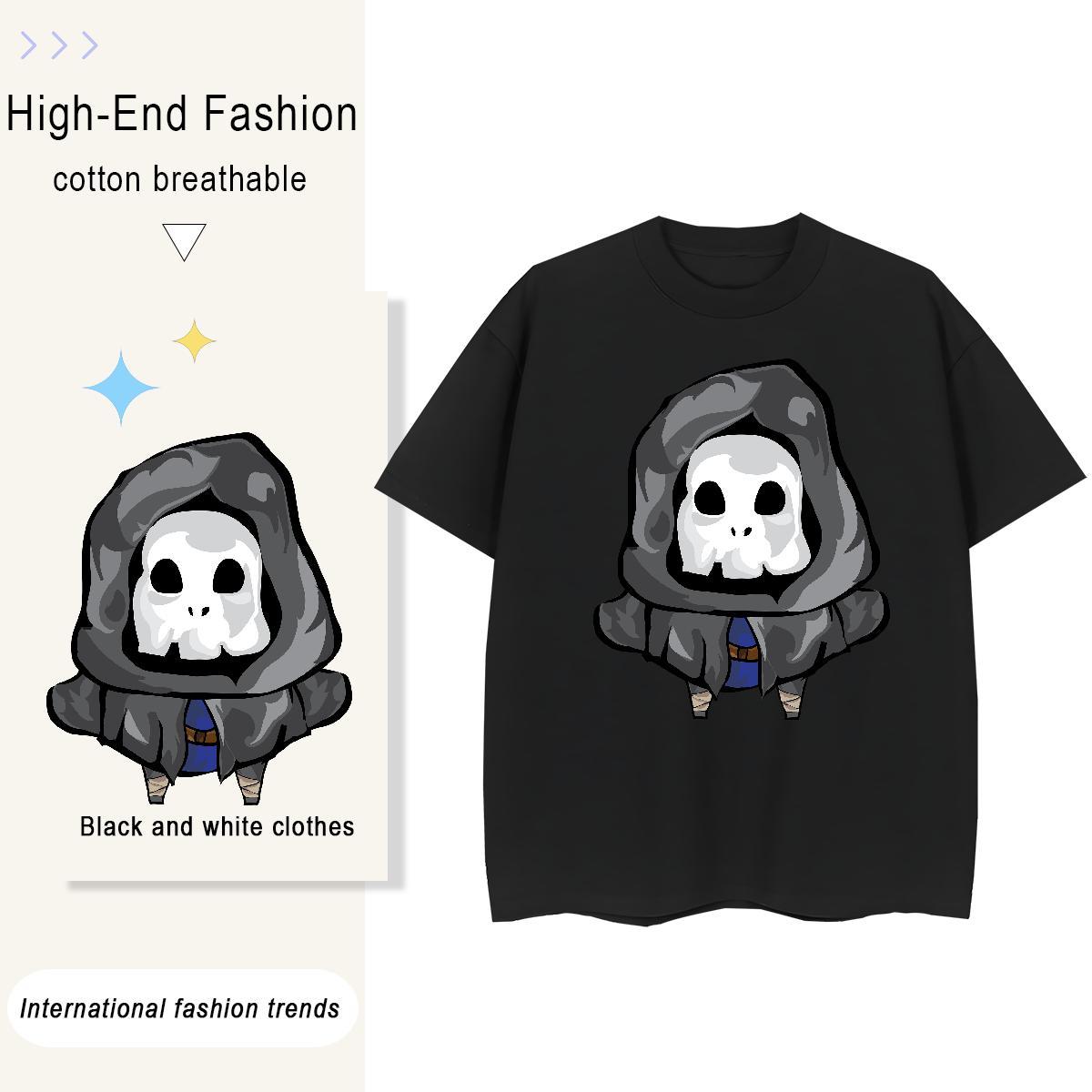 New Arrival Womens T Shirts 230g Cotton Comfortable Daily Wear skull Lady T shirt Unisex Customized Tops Tees