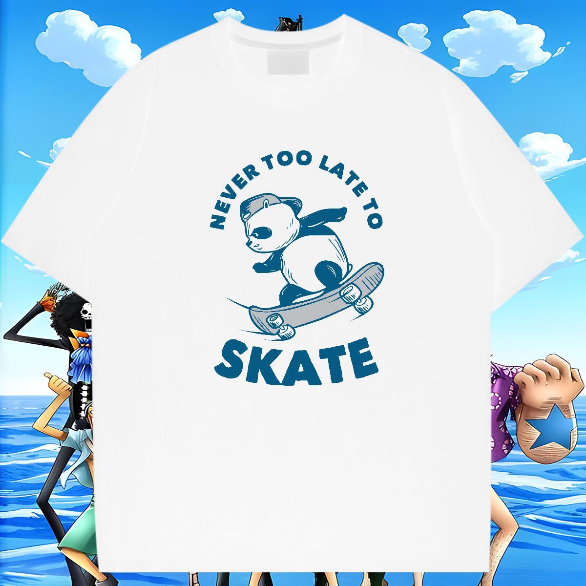 Free Shipping Couples T Shirts Beach 230g Cotton Custom Anime Breathable Short Sleeve letter T shirt Fashion Tops Shirt