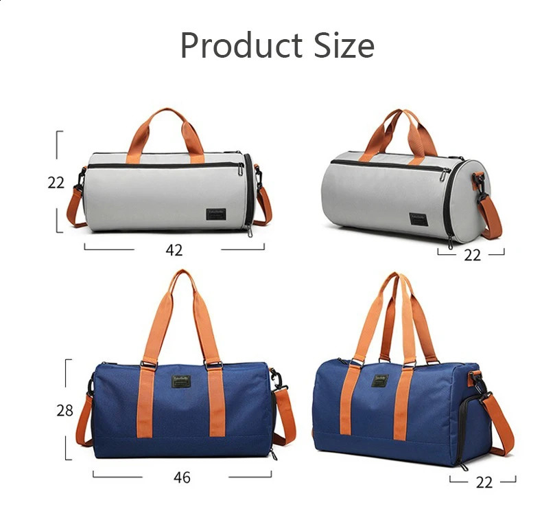 Fitness bag dry wet separation bag handheld fashionable and comfortable travel bag 240821