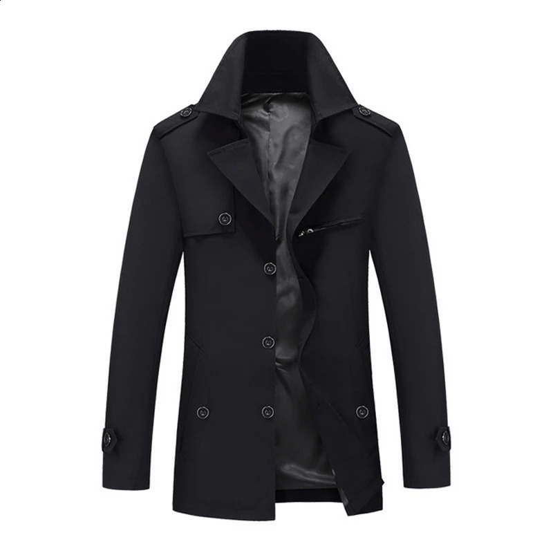 Autumn and Winter Trench Mens X-Long Jackets Casual Long Coat Mens Winter Plus Velvet Fashion Windbreaker 8XL 240822