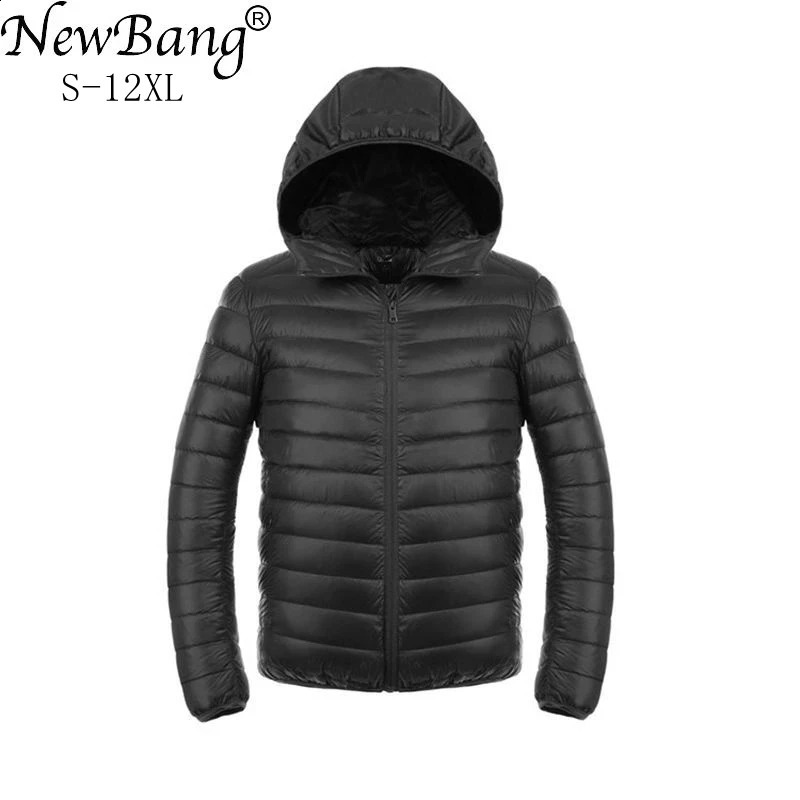 born down jacket mens ultra light winter lightweight Hooded Parka windproof Feather 240822