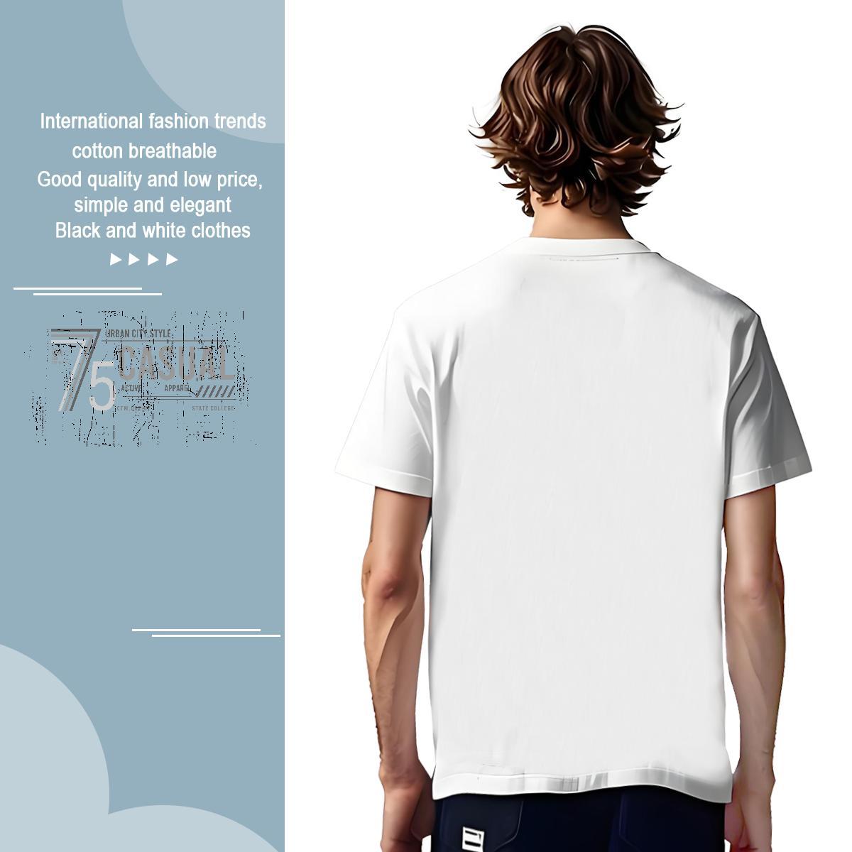 Brand letter Men T Shirts Spring Summer Men Tees 230g Cotton Classic Casual Breathable Short Sleeve DIY Logo Oversized Tees Shirts