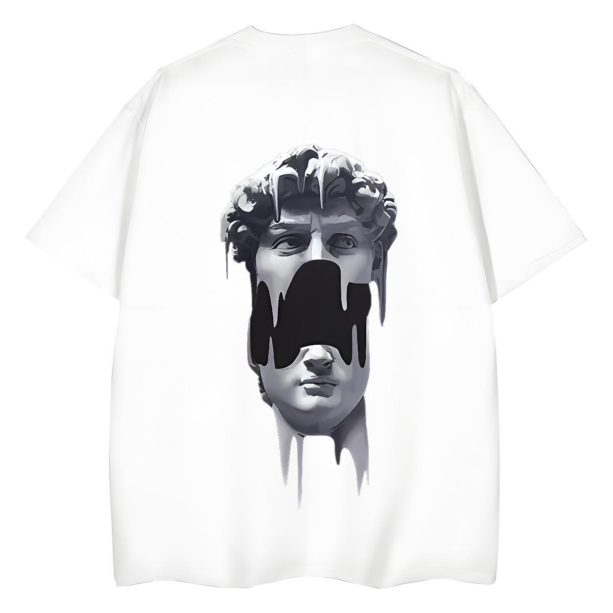 Fashion Casual T Shirt For Woman 230g Pure Cotton Crew Neck Street Casual portrait Women Tees Designer Nice DIY Logo Tops Tees