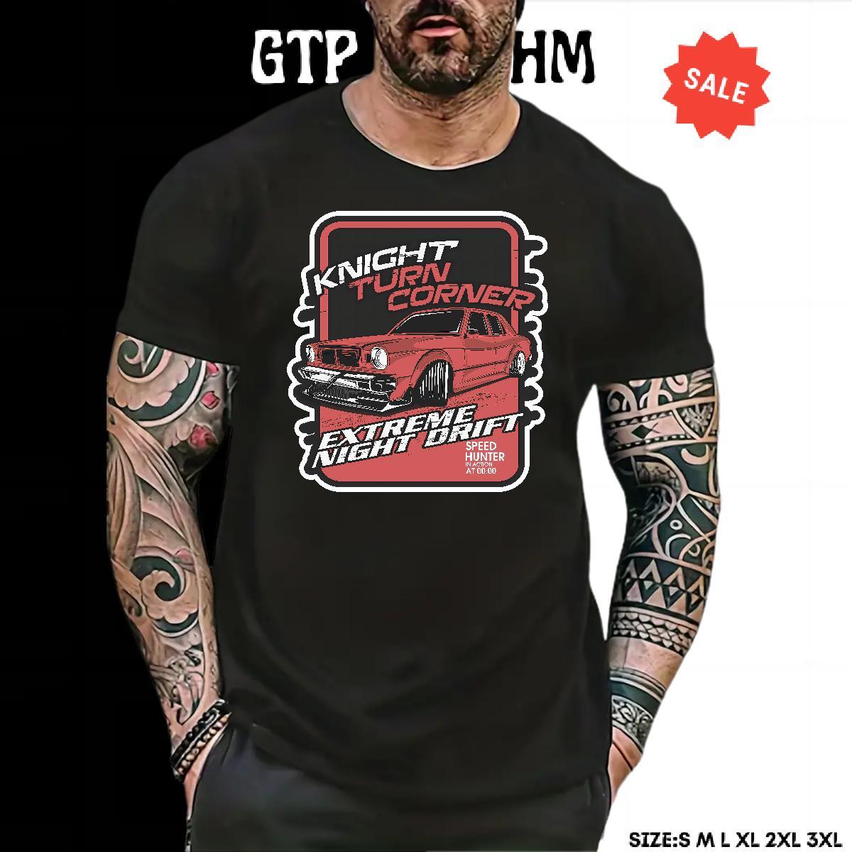 Unisex Tshirt for Man Woman Anime Printing Street 230g Cotton Custom Print Plus Size Breathable Crew Neck car T-Shirts Free Shipping Wear