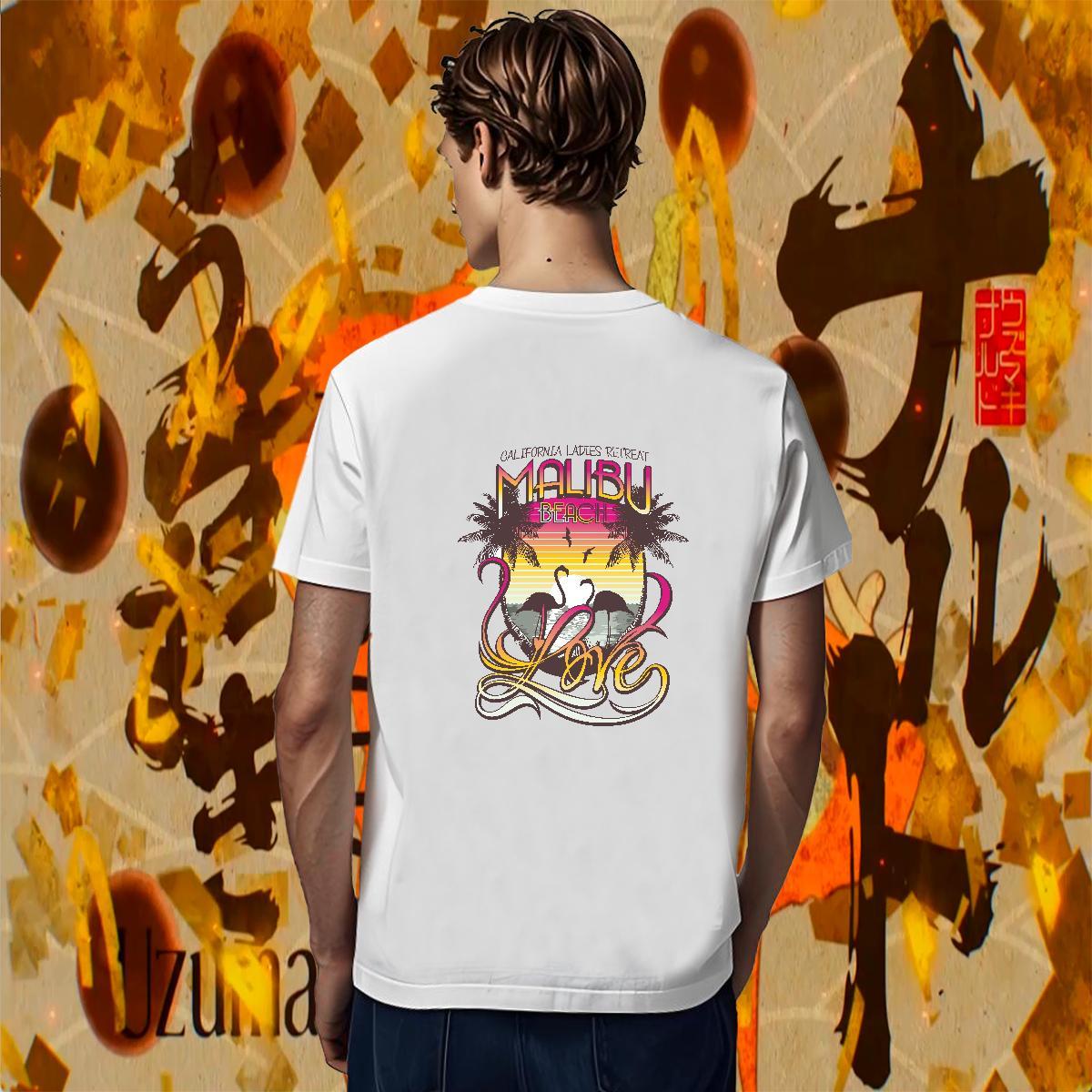 Comfortable Couples T Shirts Casual 230g Cotton Plus Size Cartoon Breathable Short Sleeve tree T Shirt For Man New Arrival Tops