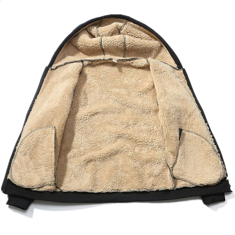 Winter Men Set Warm Thick Hooded JacketPants 2PC Sets Men Lamb cashmere Hoodies Zipper Tracksuit Man Sports Suit Plus size 6XL 240822