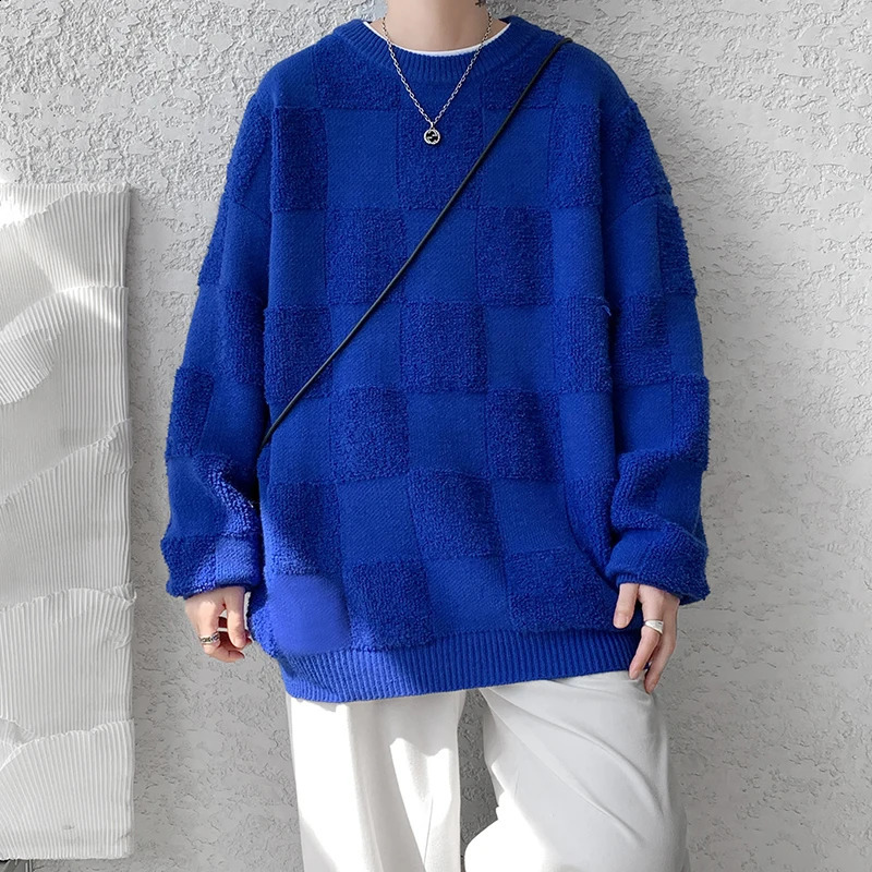 Fashion Mens Sweaters Woolen Streetwear Knitted Pullovers Size M-8XL 240821