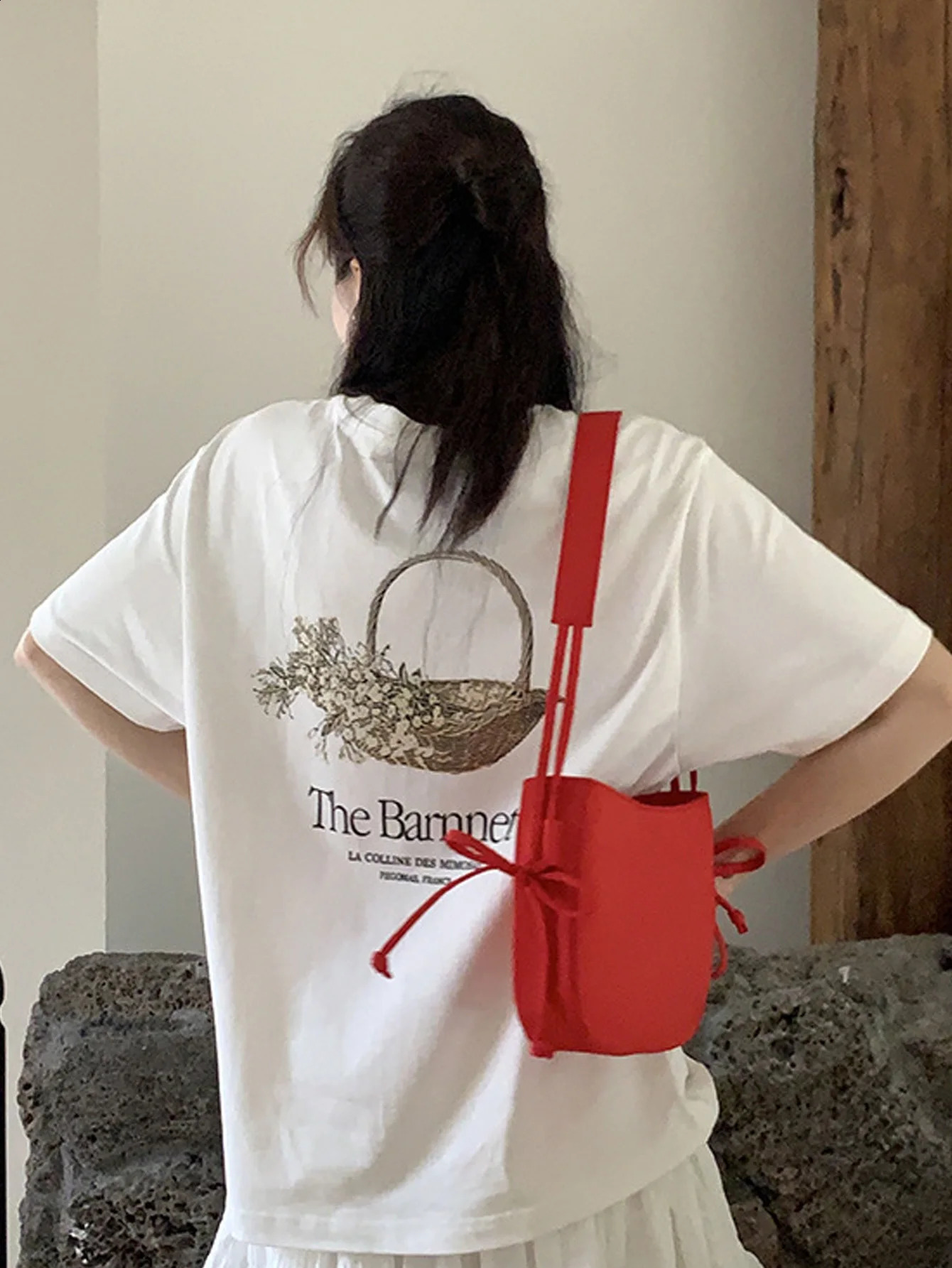 Nylon underarm bag for womens 2024 trendy saddle niche personality highend feeling handheld red 240821