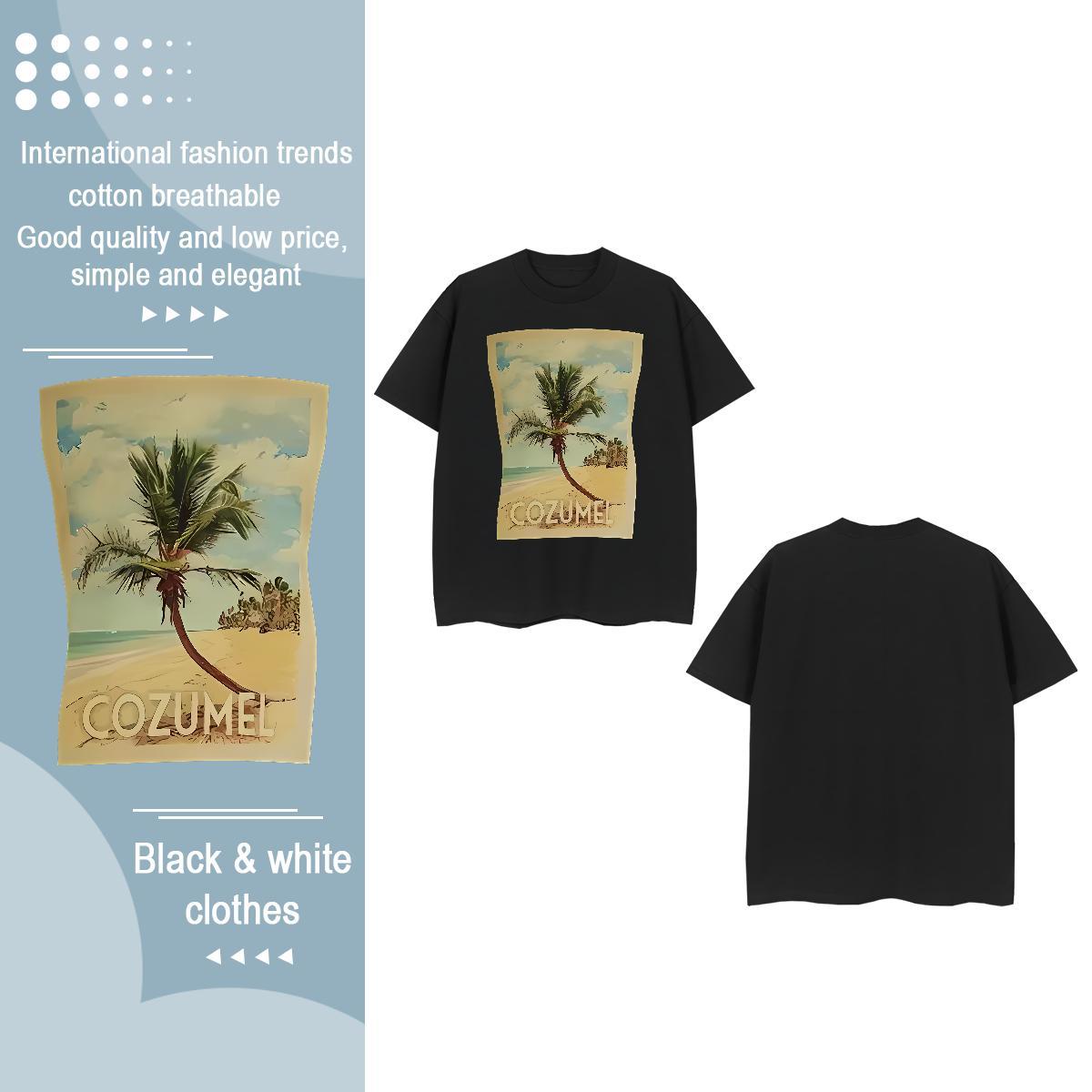 New Arrival T-Shirts Breathable Soft 230g Cotton Lady T shirt Oversized L-4XL tree Sport Designer Tees Shirts
