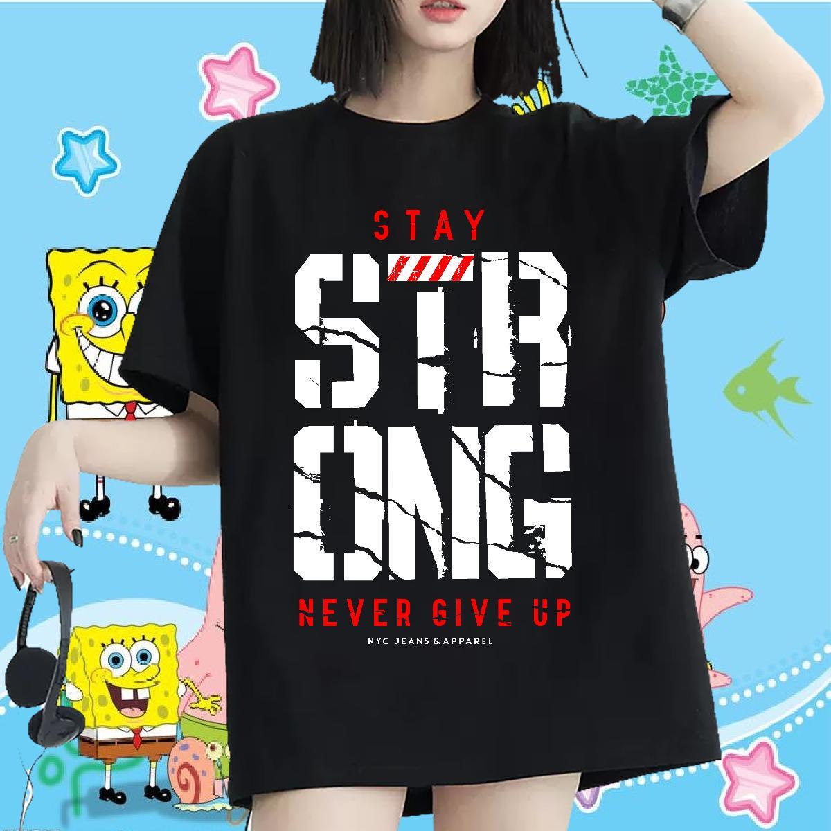 Loose fit Couples T Shirts 230g Pure Cotton letter Casual Sport T-Shirts for Women Round Neck Short Sleeve DIY Printed Top Shirts