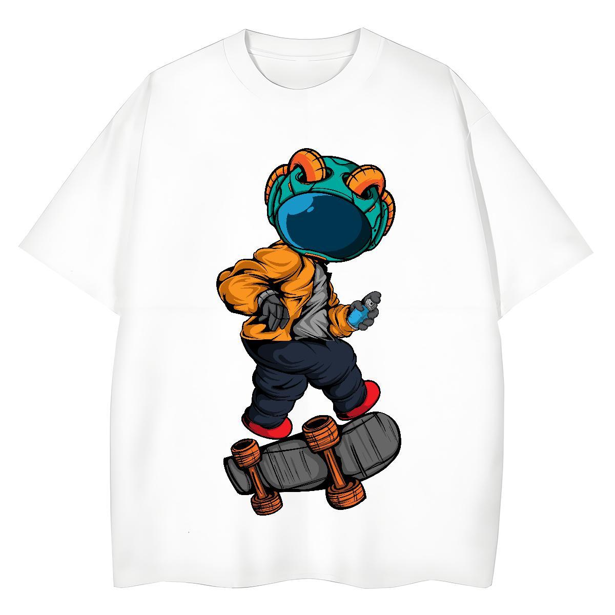 Lady Womens Tshirts 230g Pure Cotton universe Casual T Shirts Women Breathable Crew Neck DIY Anime Clothes