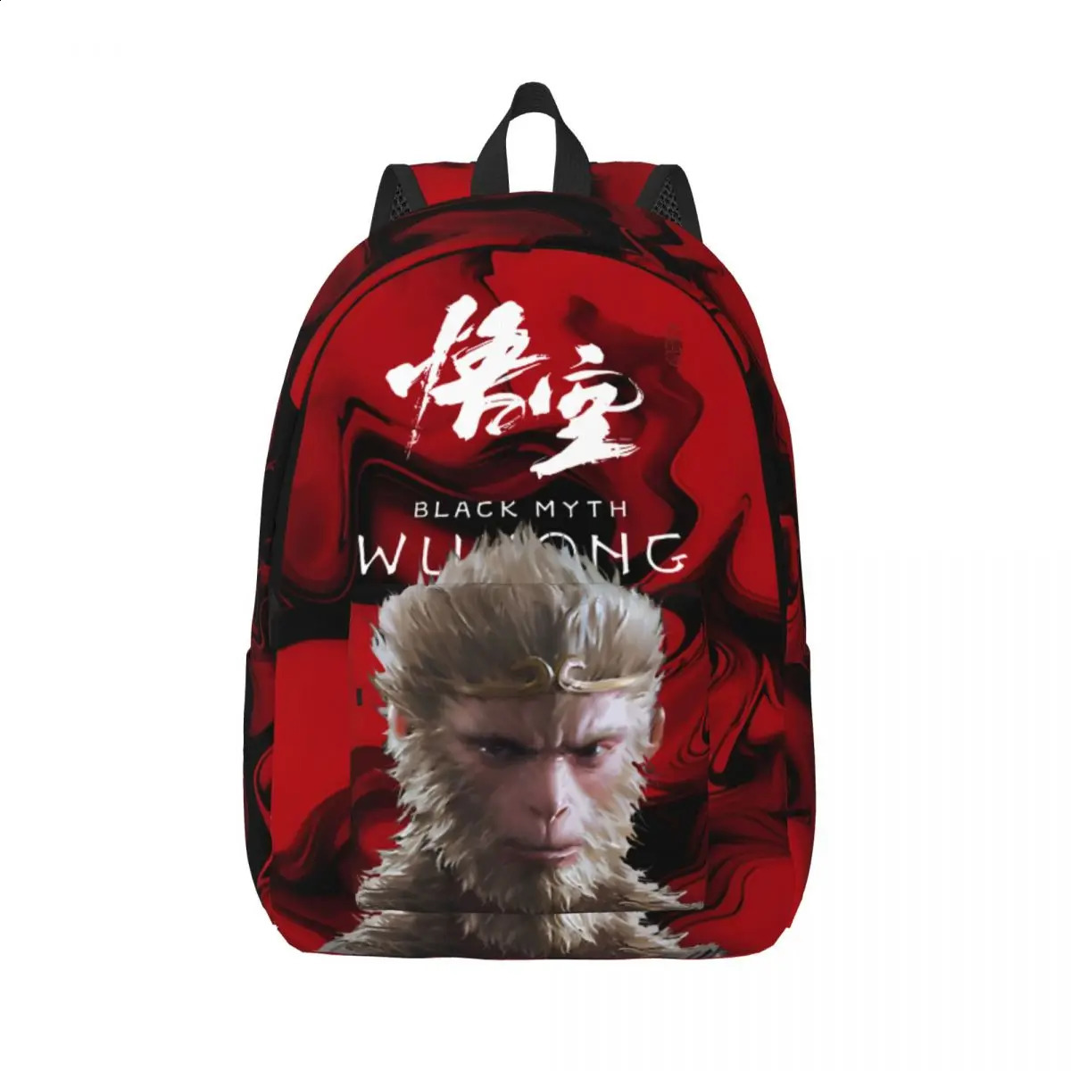 Stunning retro washable personalized black mythological martial arts Rucksack kindergarten gifts for weekend picnics 240822