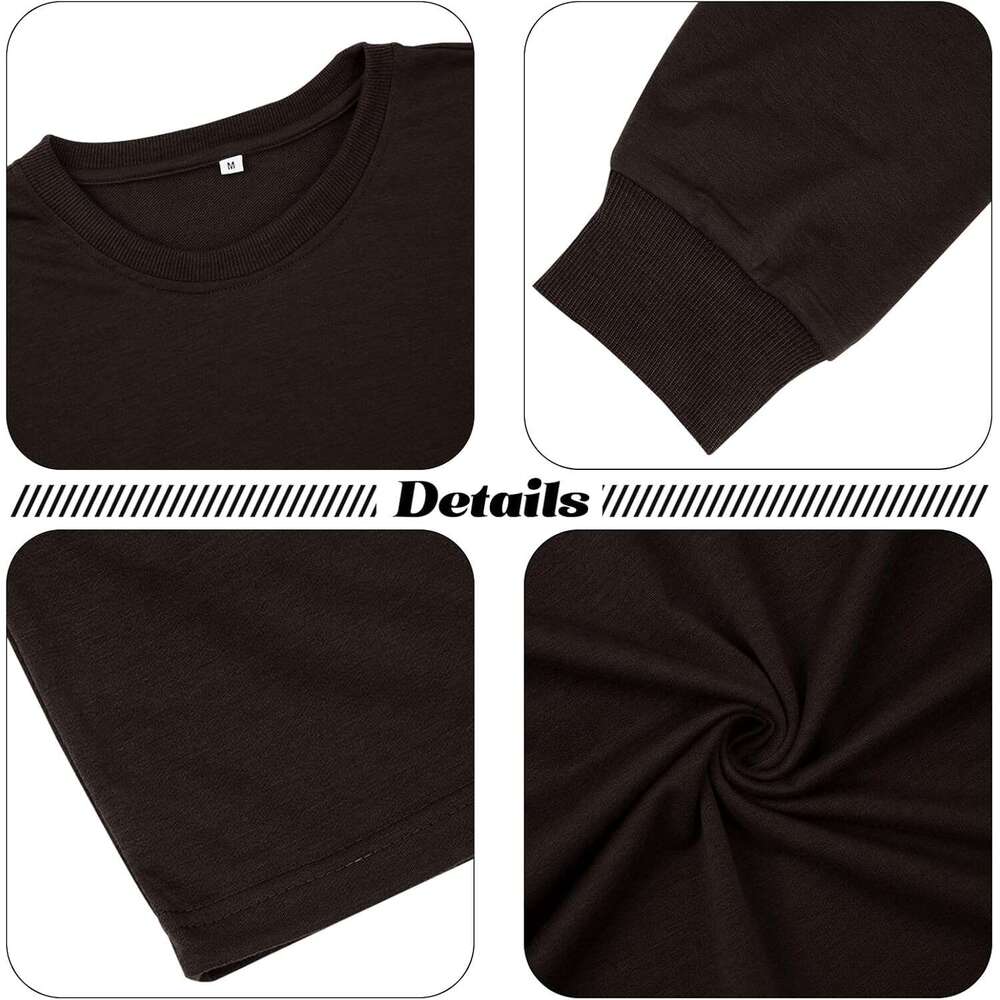 Long Sleeve Shirts for Men sweatshirt Mens Fashion Loose Fit T-Shirt Crew Neck Workout T Athletic Lightweight Long Sleeve Shirt Tee Streetwear Casual 