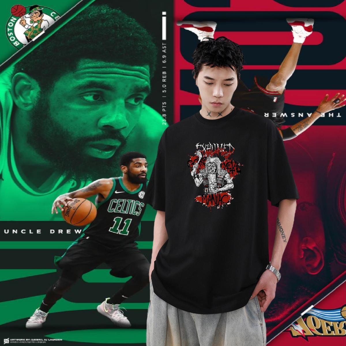 2024 Designer Street Wear Men Tees scary Round Neck Short Sleeve 230g Pure Cotton Mens T Shirts Cool Design Custom Cartoon Tee Shirt