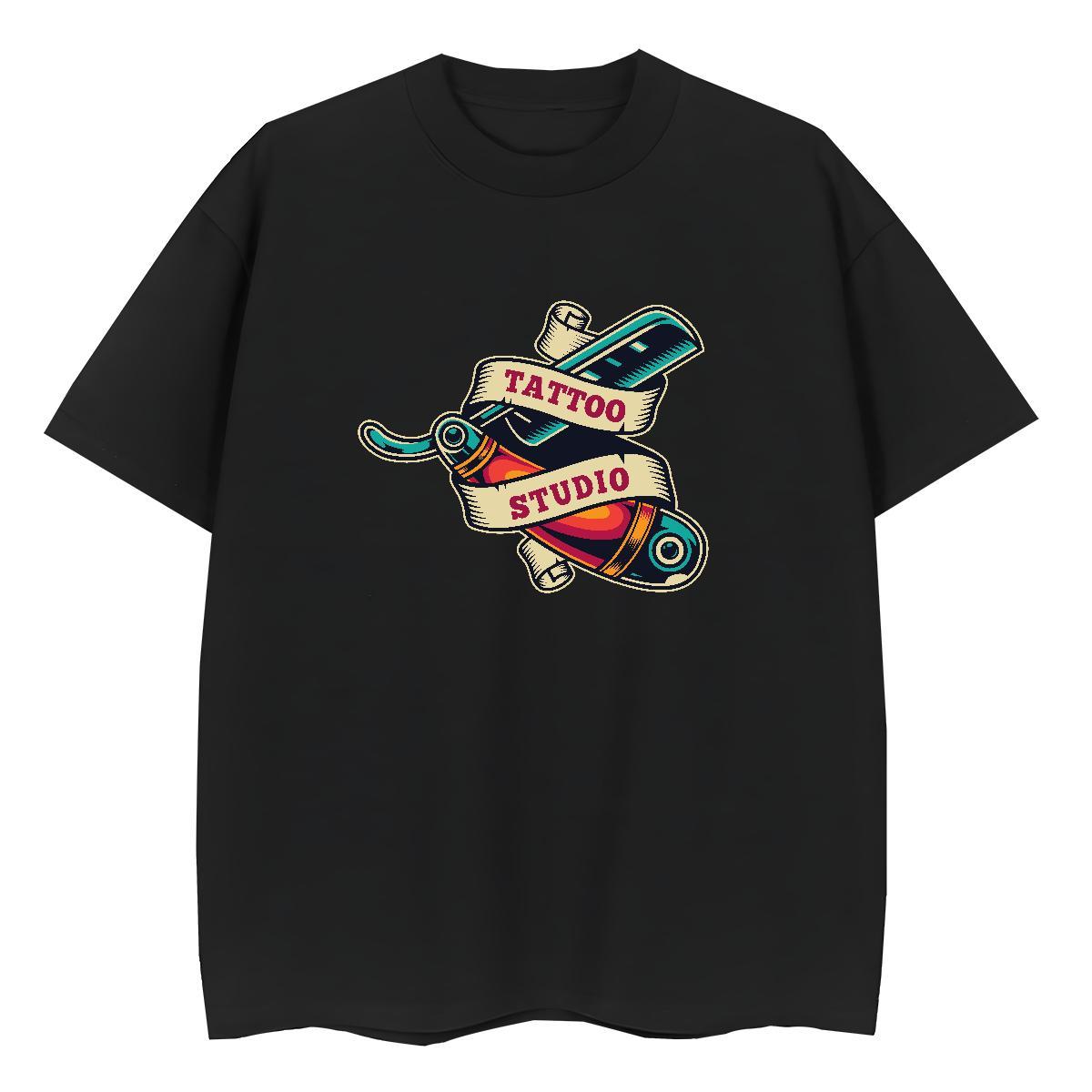 Designer T Shirts Women 230g 100% Cotton Breathable Short Sleeve High Street Hip Hop tool Women Tshirts Unisex Oversized Tees