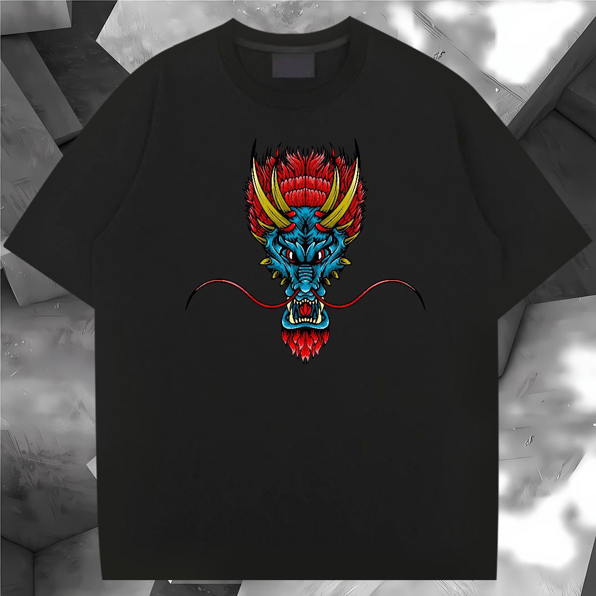 Loose Fit angry Mens T Shirts Hip Hop Couples T Shirts 230g 100% Cotton Stylist Breathable Short Sleeve DIY Printed Tshirts