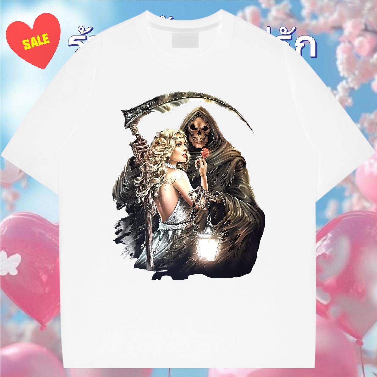 Classic T-Shirts 230g 100% Cotton skull Casual Anime Print Short Sleeve O-Neck Men Tshirts Fashion Designer Tops Shirt