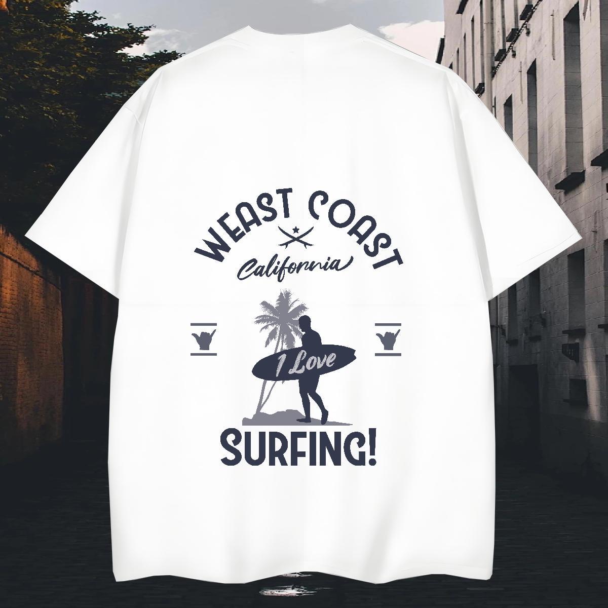 Wholesale Mens Tshirts Street Wear 230g Pure Cotton Oversized O-Neck Short Sleeve beach T-Shirts for Men 2024 DIY Top Tees