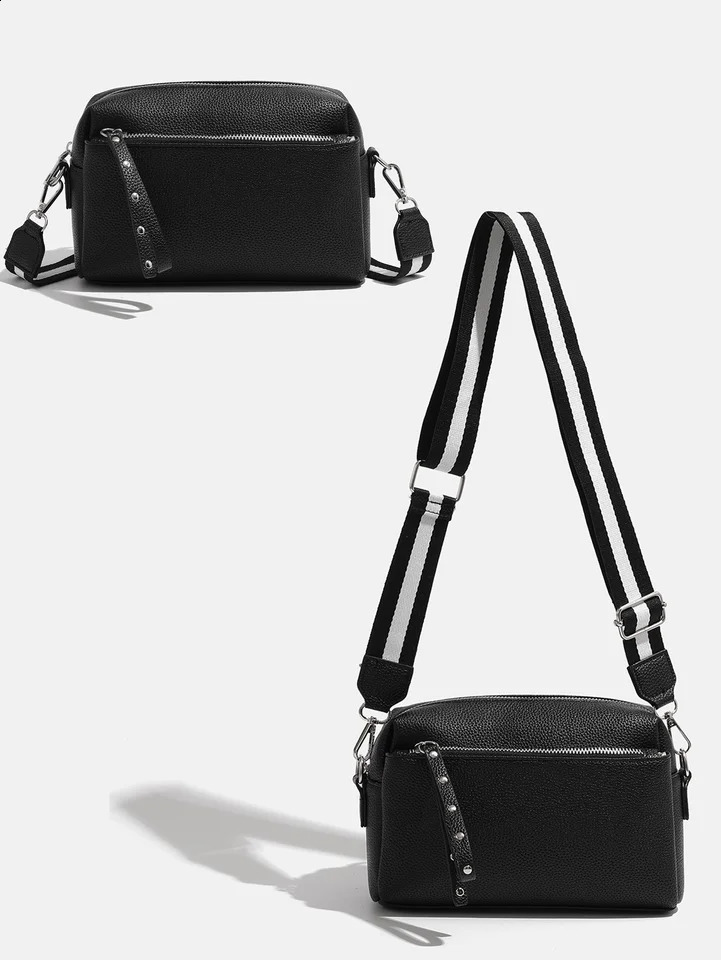 Cross border selling womens bags for spring and summer 2024 small square with wide shoulder straps single should 240821