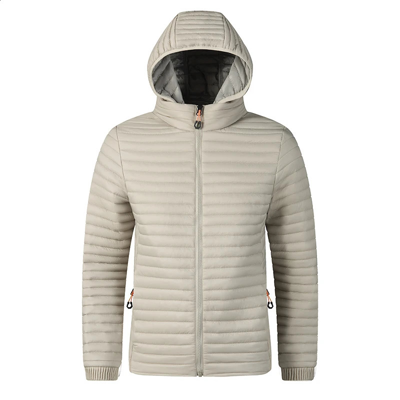 Mens winter warm Parkas jacket mens hooded casual detachable hat set 240822