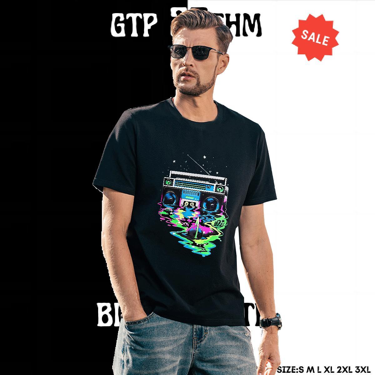 Popular Mens Tshirts Street wear Hip Hop 230g Cotton Custom Print Oversized Short Sleeve Soft radio T shirt Fashion Design Clothings