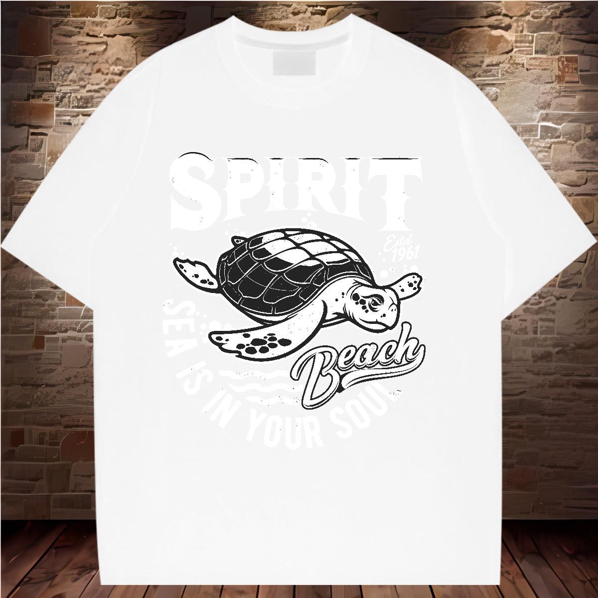 2024 DIY Womens T Shirts Breathable Short Sleeve 230g 100% Cotton Women Tshirts Floral Print tortoise Sports Street Wear 5A Tops Shirt