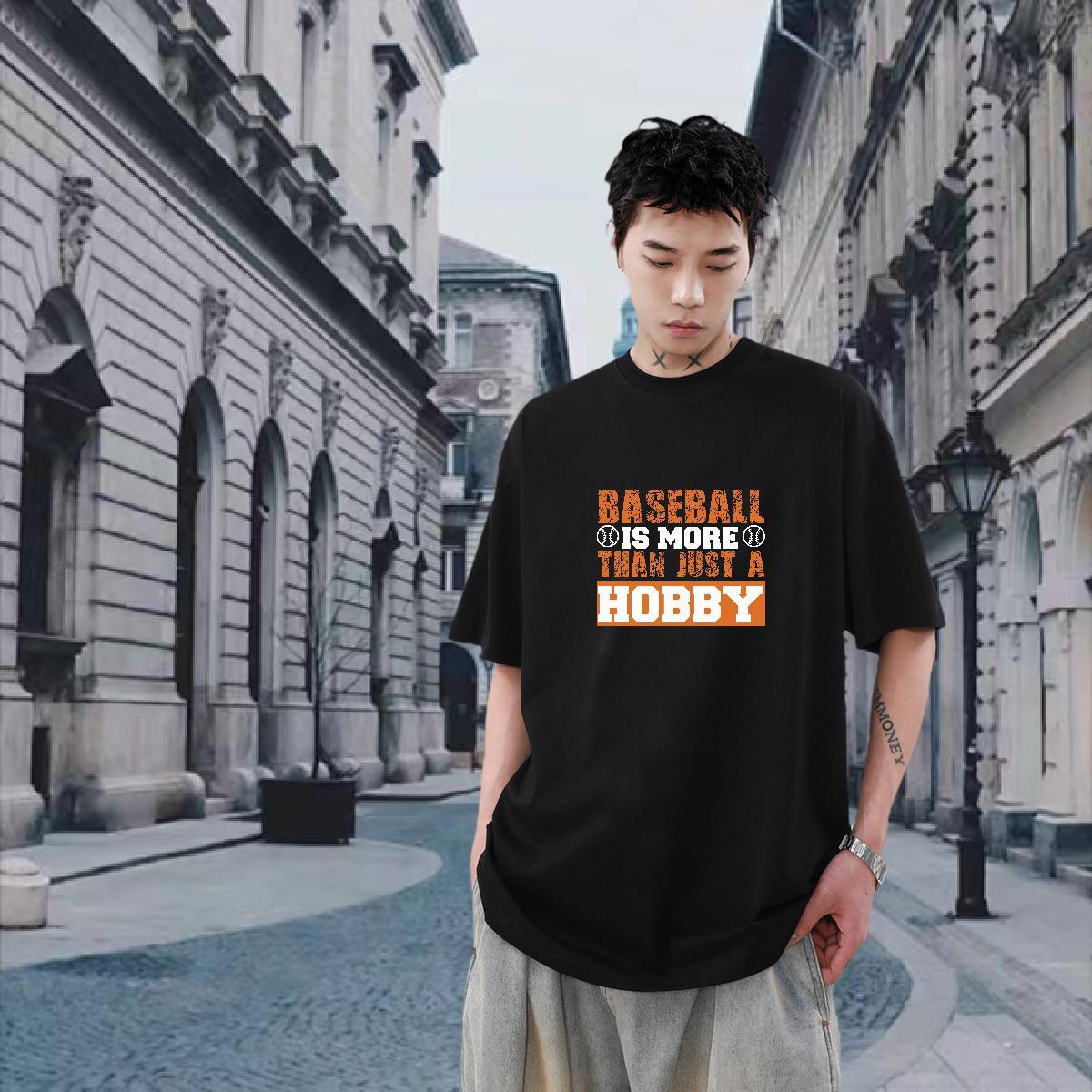 New Arrival Outdoor Tshirts letter O-Neck Short Sleeve 230g Pure Cotton Men T Shirts TOP Quality Black White Tee Shirt
